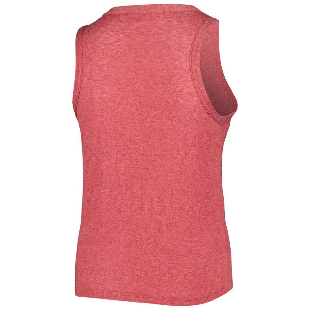 Washington Nationals Soft as a Grape Women's Plus Size High Neck Tri-Blend Tank Top - MLB