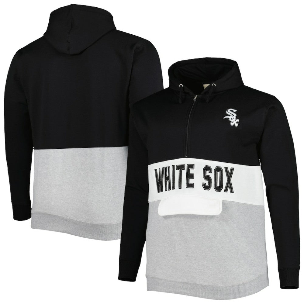 Chicago White Sox Big & Tall Fleece Half-Zip Hoodie - MLB