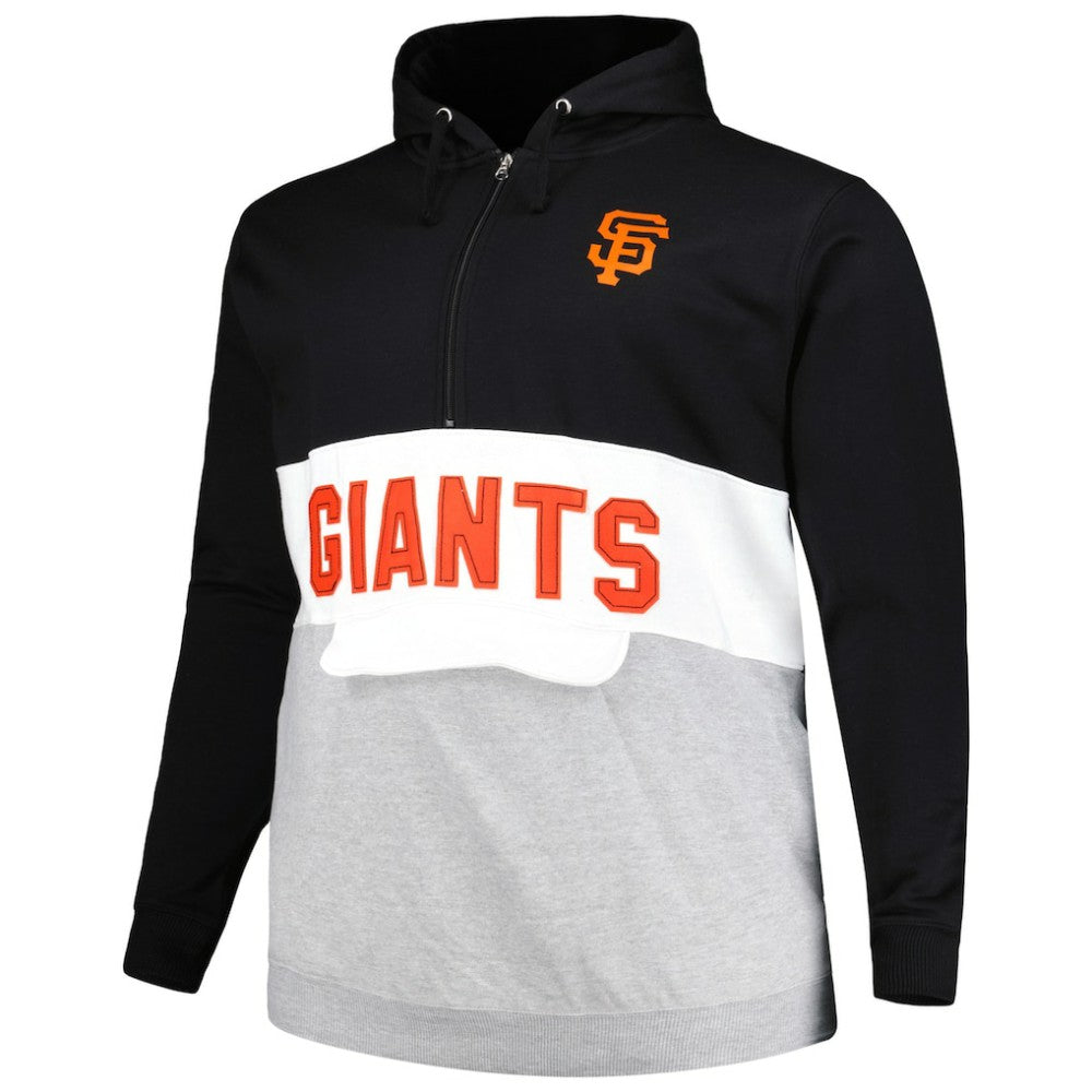 San Francisco Giants Big & Tall Fleece Half-Zip Hoodie - MLB