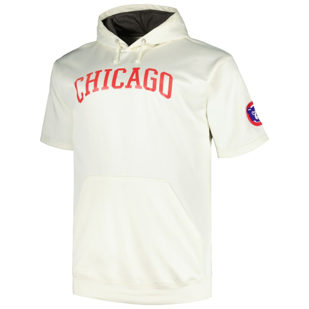 Chicago Cubs Profile Big & Tall Contrast Short Sleeve Pullover Hoodie - MLB