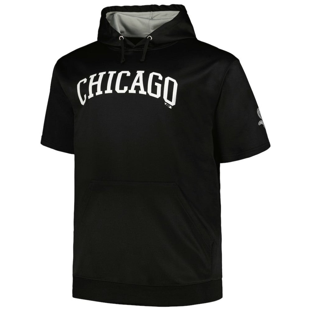 Chicago White Sox Profile Big & Tall Contrast Short Sleeve Pullover Hoodie - MLB