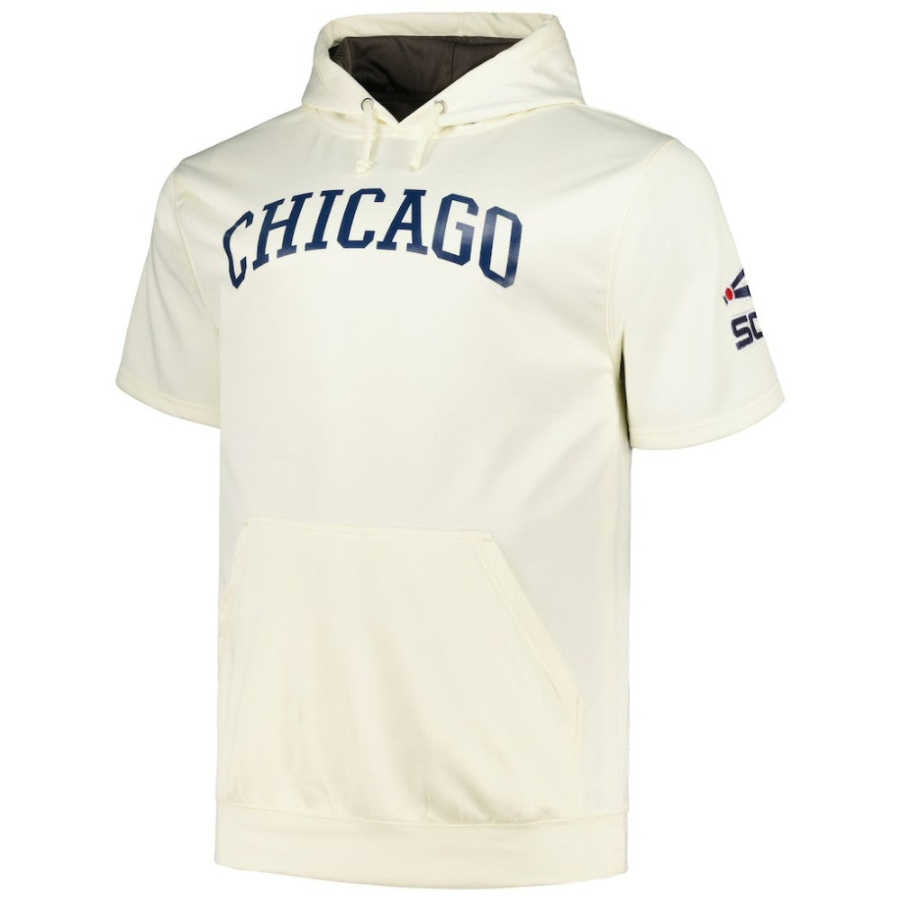 Chicago White Sox Profile Big & Tall Contrast Short Sleeve Pullover Hoodie - MLB