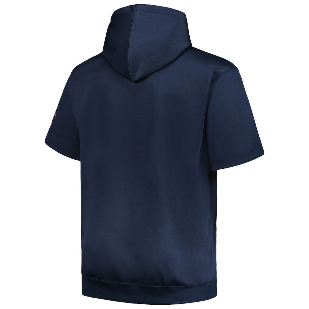 Houston Astros Profile Big & Tall Contrast Short Sleeve Pullover Hoodie - MLB