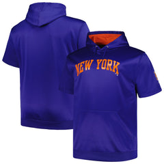 New York Mets Profile Big & Tall Contrast Short Sleeve Pullover Hoodie - MLB