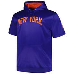 New York Mets Profile Big & Tall Contrast Short Sleeve Pullover Hoodie - MLB