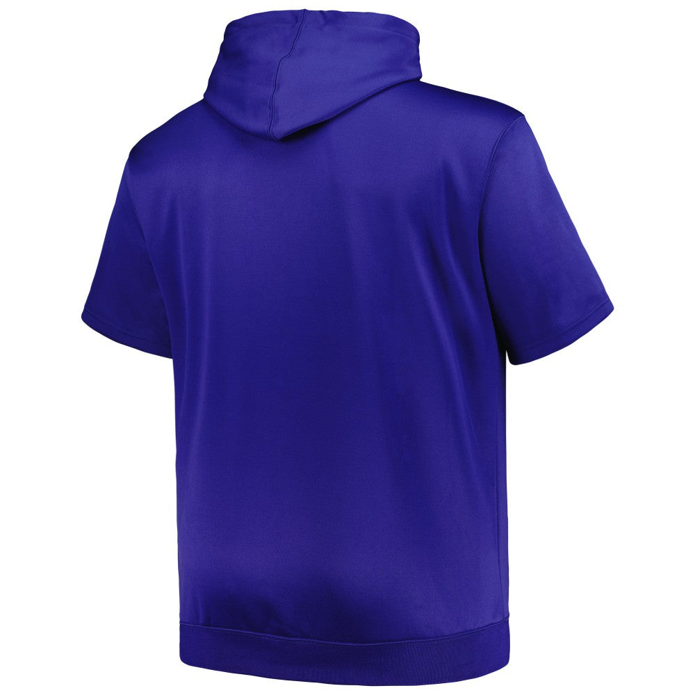 New York Mets Profile Big & Tall Contrast Short Sleeve Pullover Hoodie - MLB