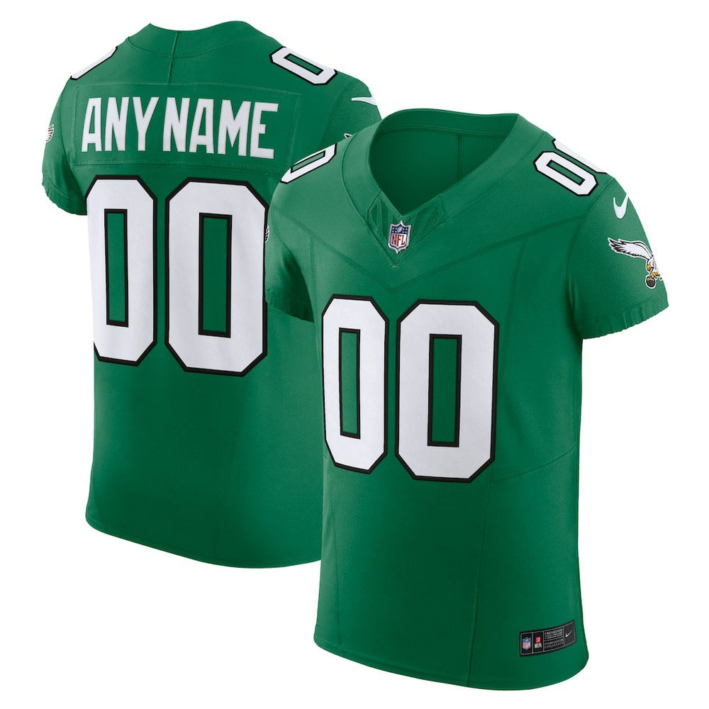 Philadelphia Eagles 2nd Alternate Vapor F.U.S.E. Elite Custom Jersey Kelly Green | Nike for Sale