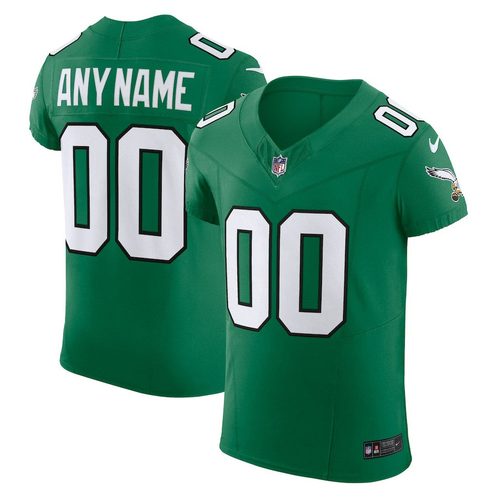 Philadelphia Eagles 2nd Alternate Vapor F.U.S.E. Elite Custom Jersey Kelly Green | Nike for Sale