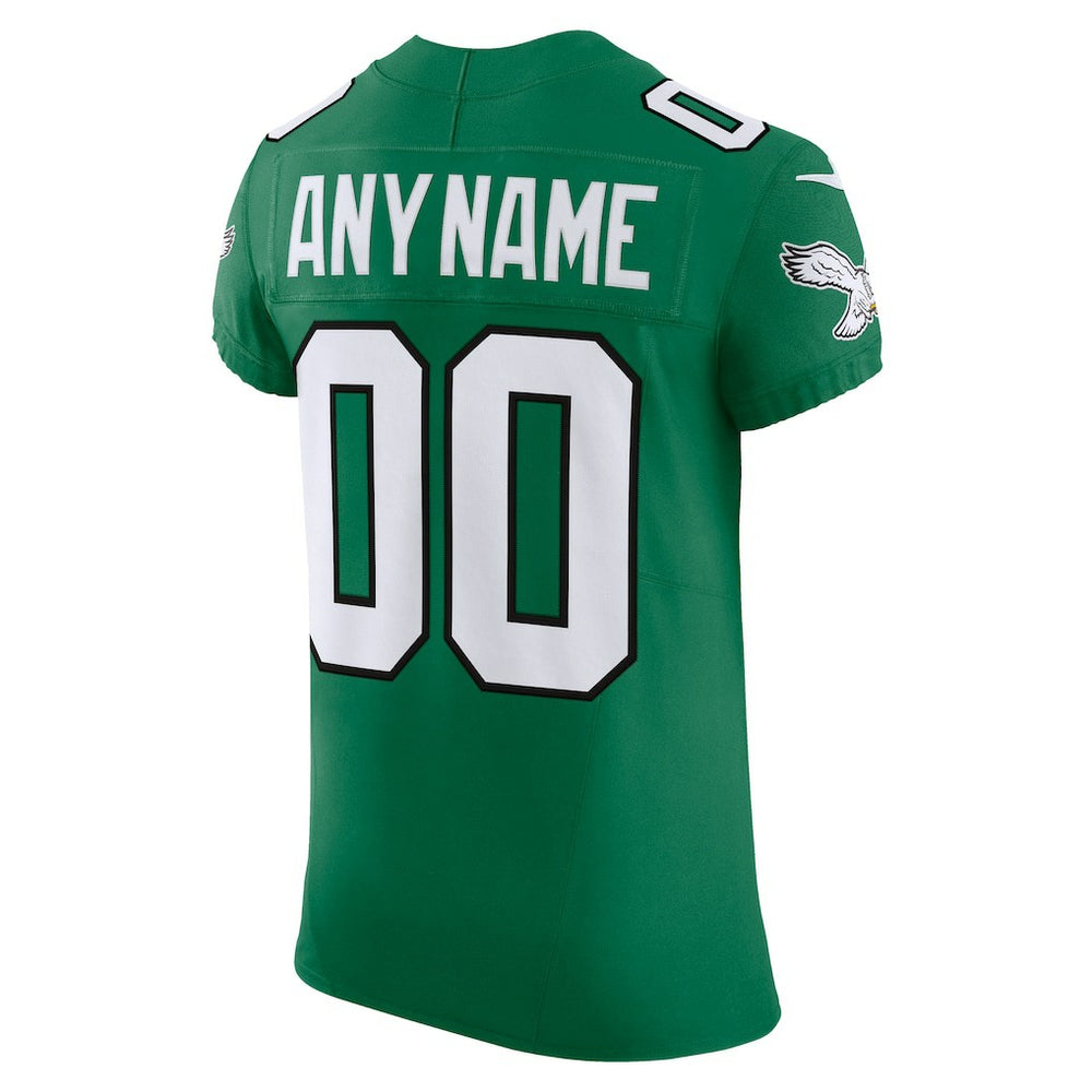 Philadelphia Eagles 2nd Alternate Vapor F.U.S.E. Elite Custom Jersey Kelly Green | Nike for Sale