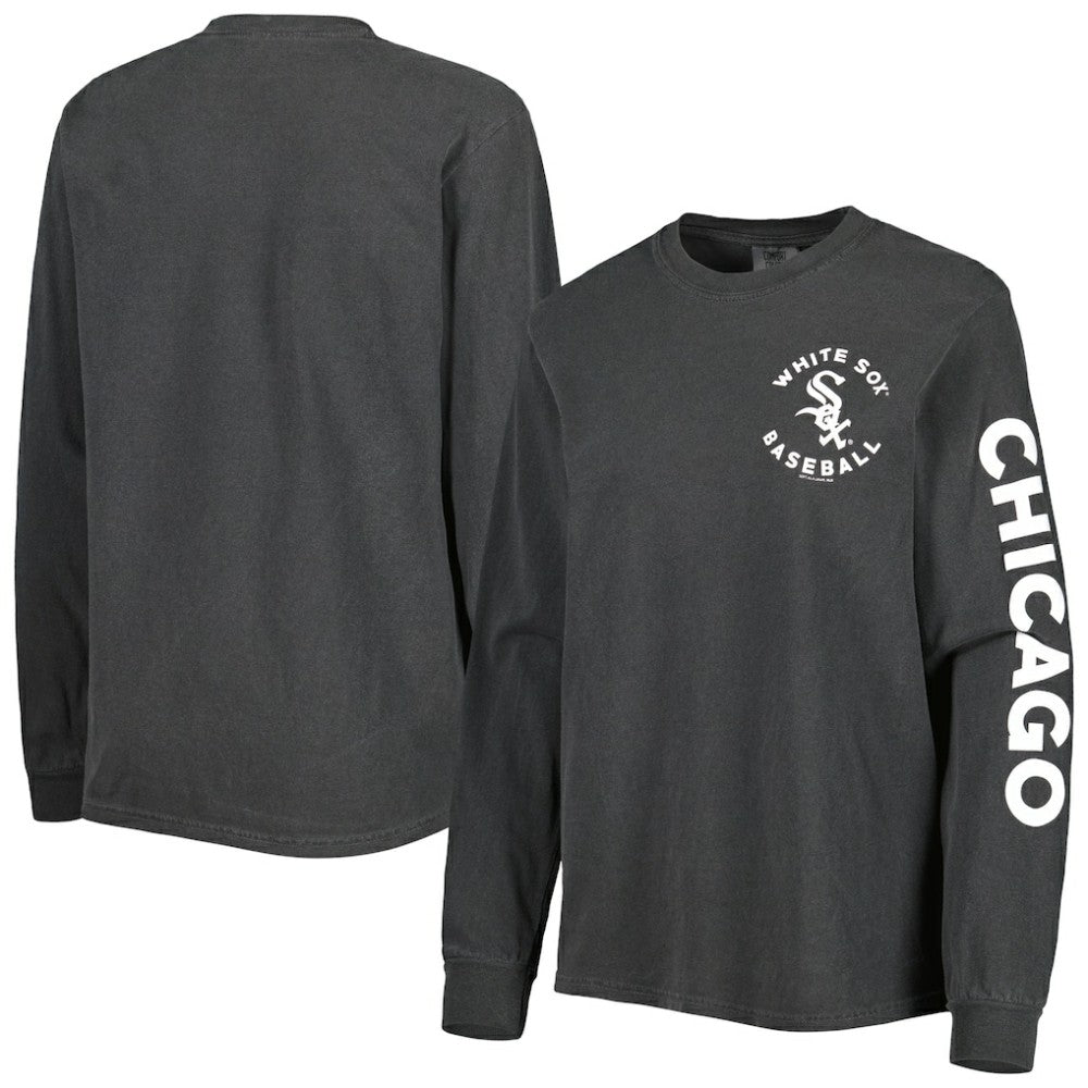 Chicago White Sox Soft as a Grape Women's Team Pigment Dye Long Sleeve T-Shirt - MLB