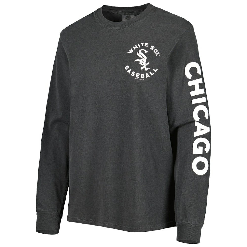 Chicago White Sox Soft as a Grape Women's Team Pigment Dye Long Sleeve T-Shirt - MLB