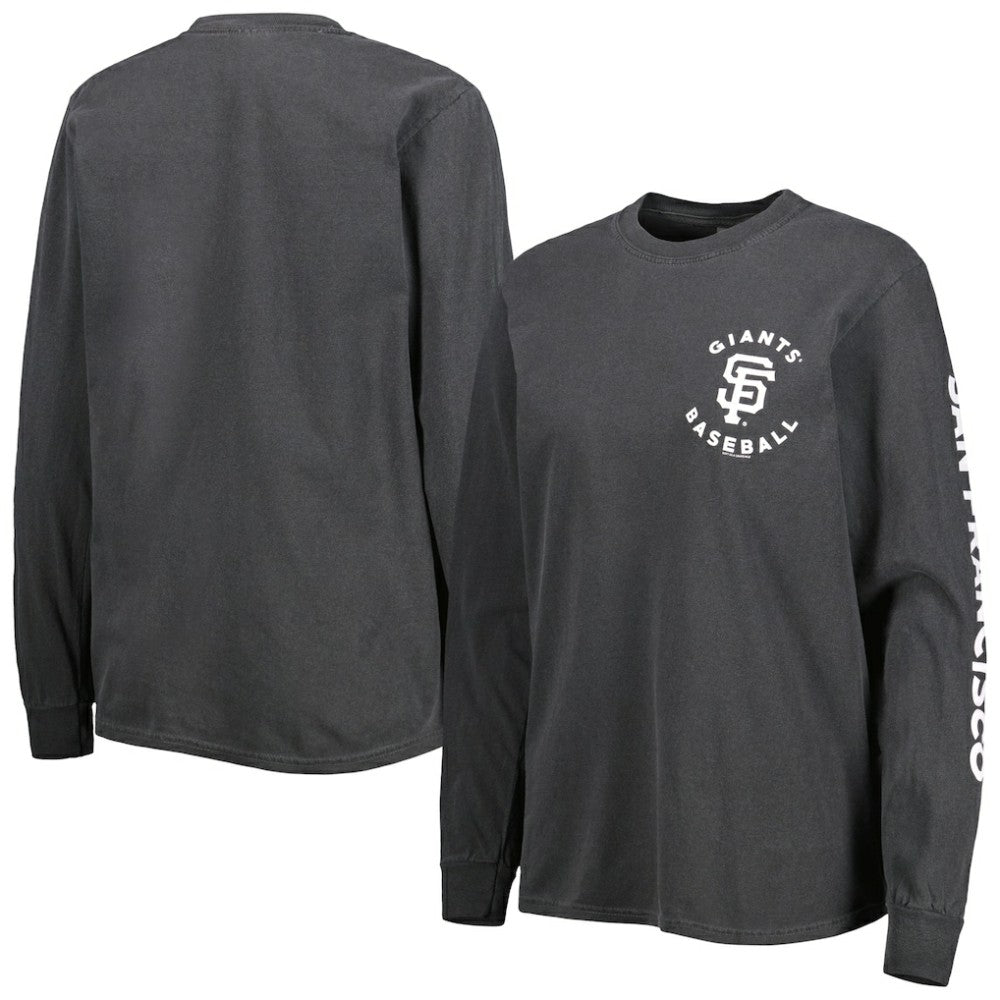 San Francisco Giants Soft as a Grape Women's Team Pigment Dye Long Sleeve T-Shirt - MLB
