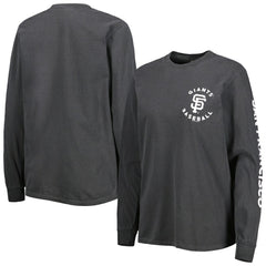 San Francisco Giants Soft as a Grape Women's Team Pigment Dye Long Sleeve T-Shirt - MLB