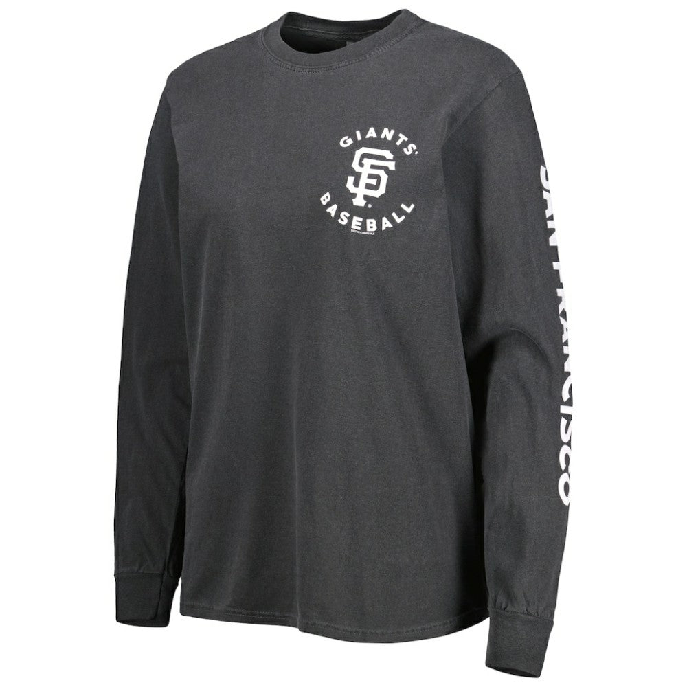 San Francisco Giants Soft as a Grape Women's Team Pigment Dye Long Sleeve T-Shirt - MLB