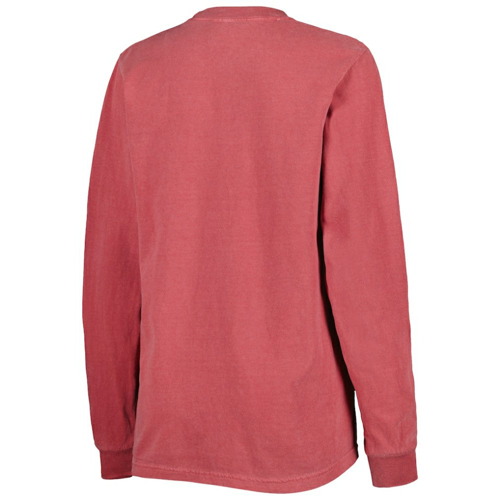 Washington Nationals Soft as a Grape Women's Team Pigment Dye Long Sleeve T-Shirt - MLB