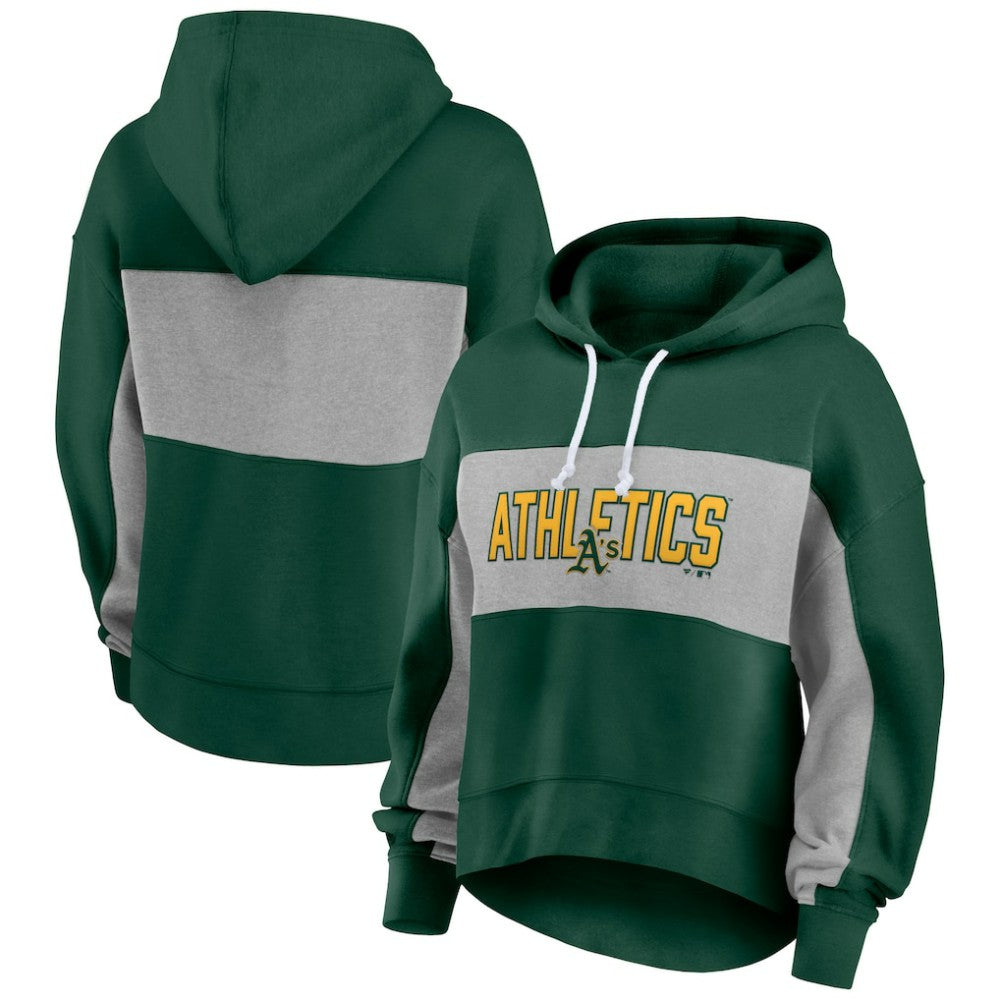 Athletics Fanatics Women's Filled Stat Sheet Pullover Hoodie - MLB