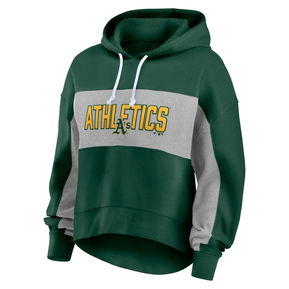Athletics Fanatics Women's Filled Stat Sheet Pullover Hoodie - MLB