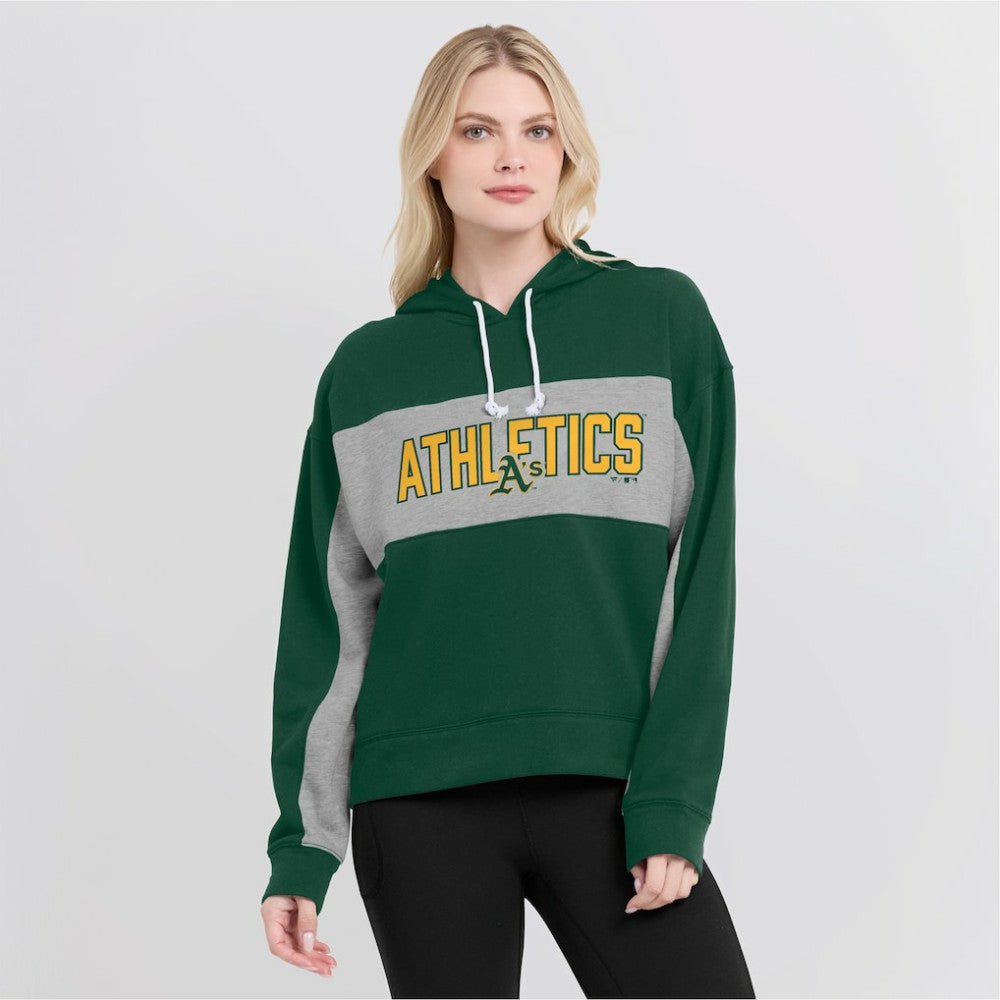 Athletics Fanatics Women's Filled Stat Sheet Pullover Hoodie - MLB