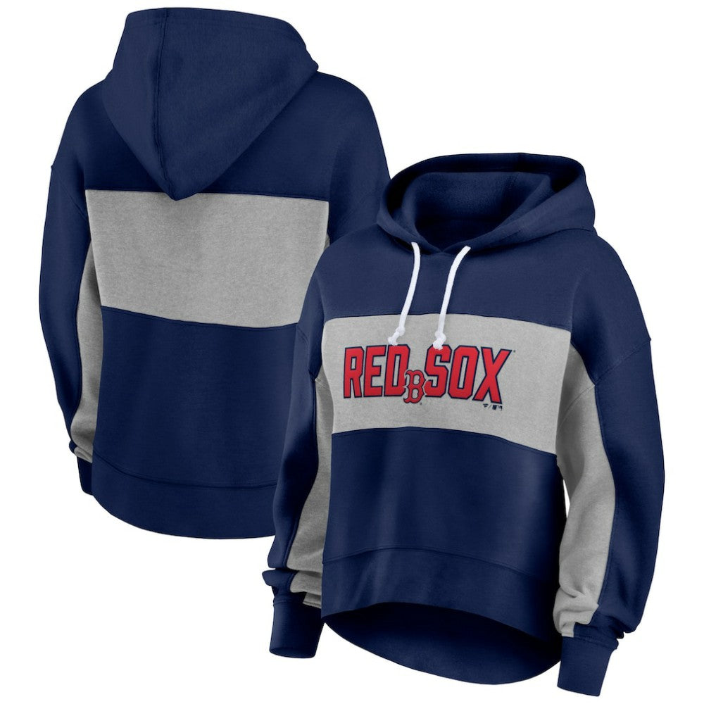 Boston Red Sox Fanatics Women's Filled Stat Sheet Pullover Hoodie - MLB