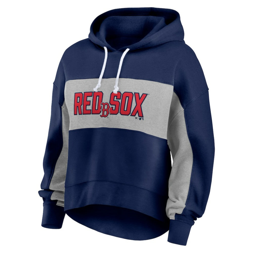 Boston Red Sox Fanatics Women's Filled Stat Sheet Pullover Hoodie - MLB