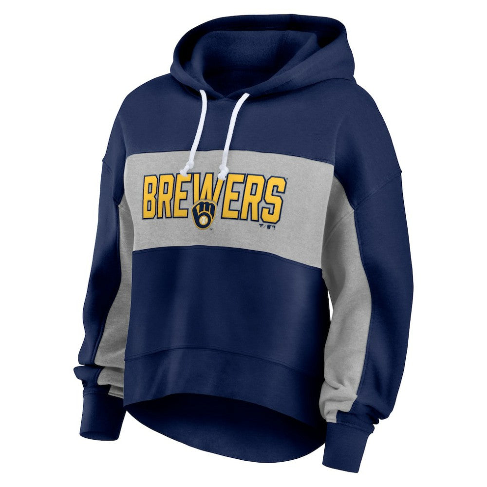Milwaukee Brewers Fanatics Women's Filled Stat Sheet Pullover Hoodie - MLB