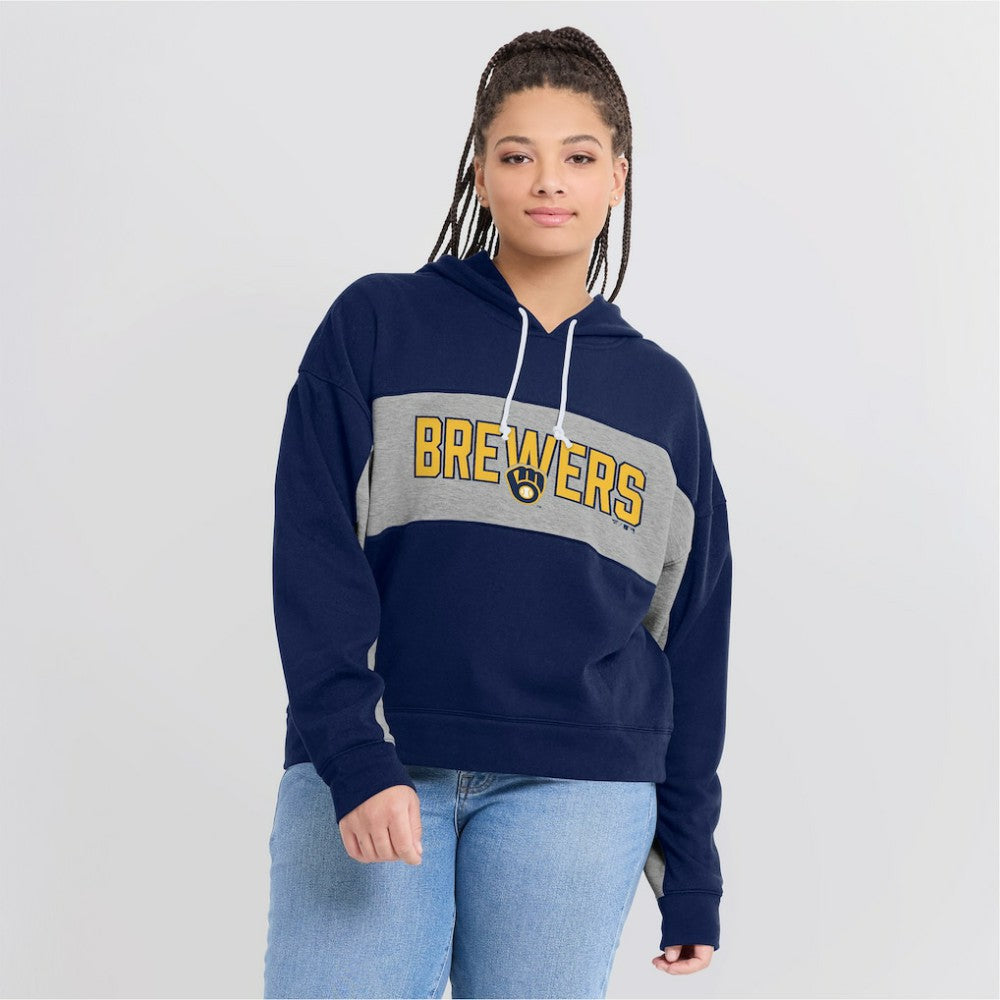 Milwaukee Brewers Fanatics Women's Filled Stat Sheet Pullover Hoodie - MLB