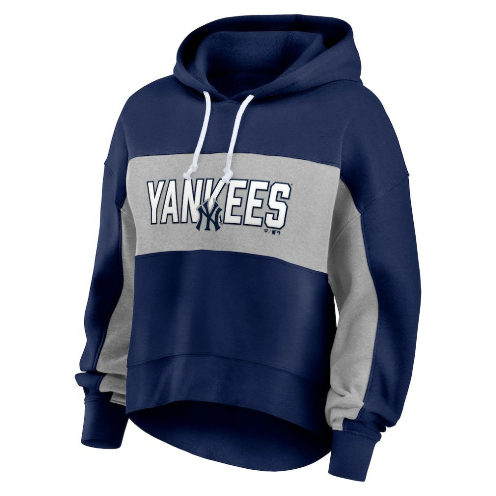 New York Yankees Fanatics Women's Filled Stat Sheet Pullover Hoodie - MLB