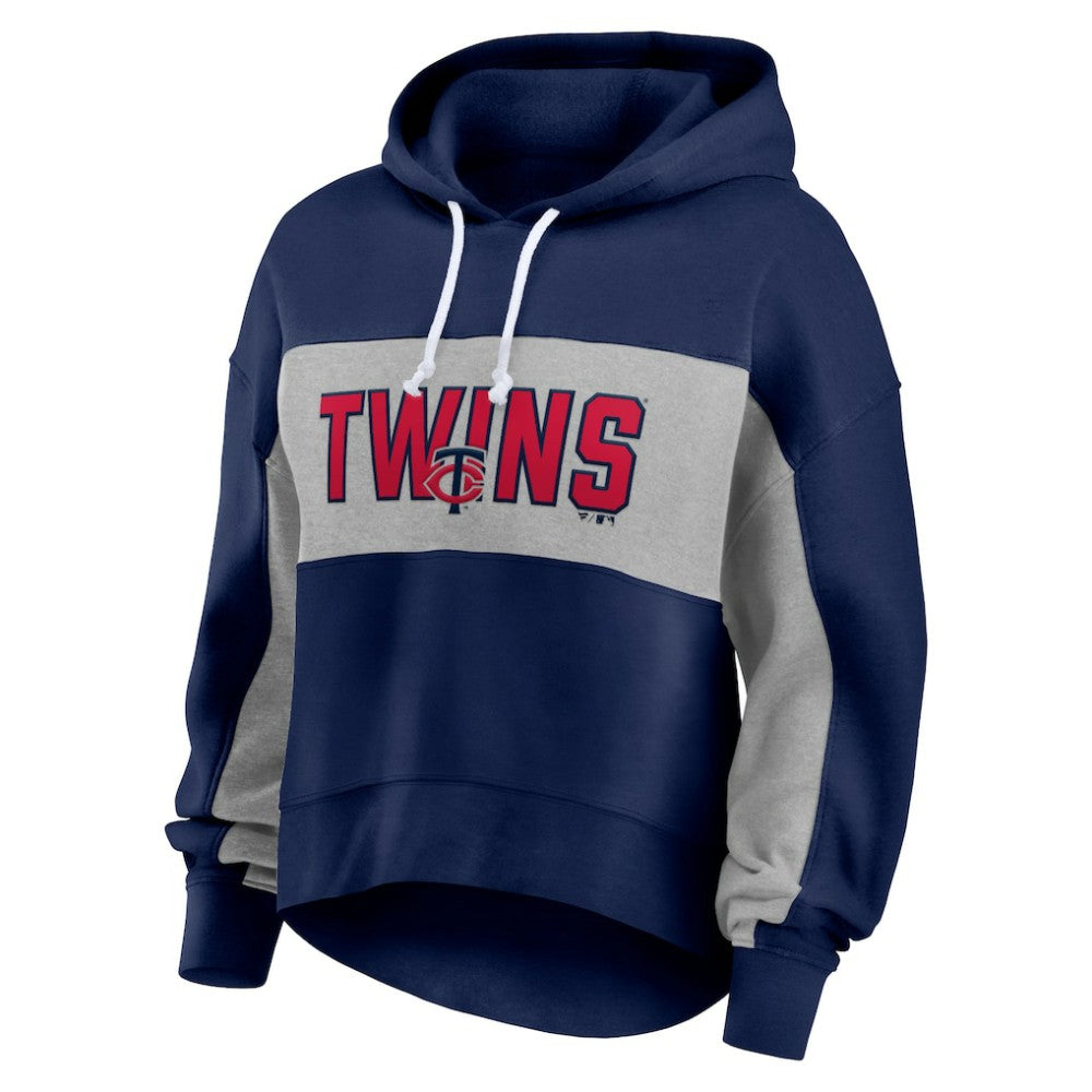 Minnesota Twins Fanatics Women's Filled Stat Sheet Pullover Hoodie - MLB