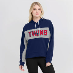 Minnesota Twins Fanatics Women's Filled Stat Sheet Pullover Hoodie - MLB