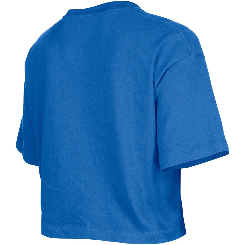 Philadelphia 76ers Women's Cropped T-Shirt Royal - NBA