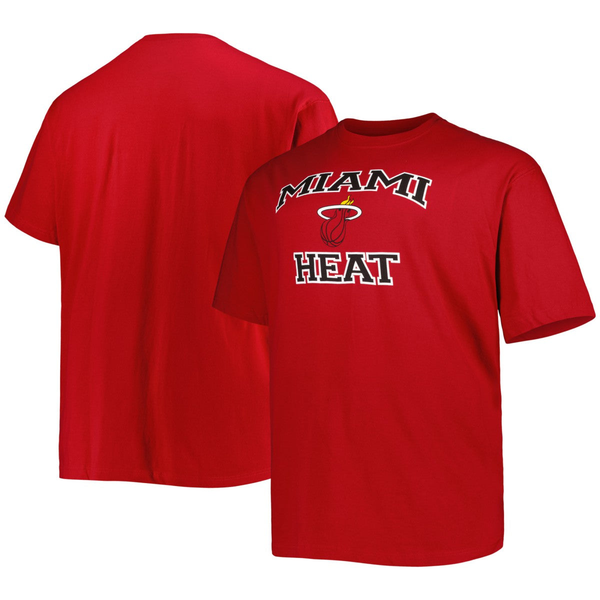 Miami Heat Big & Tall Heart & Soul T-Shirt Red - NBA