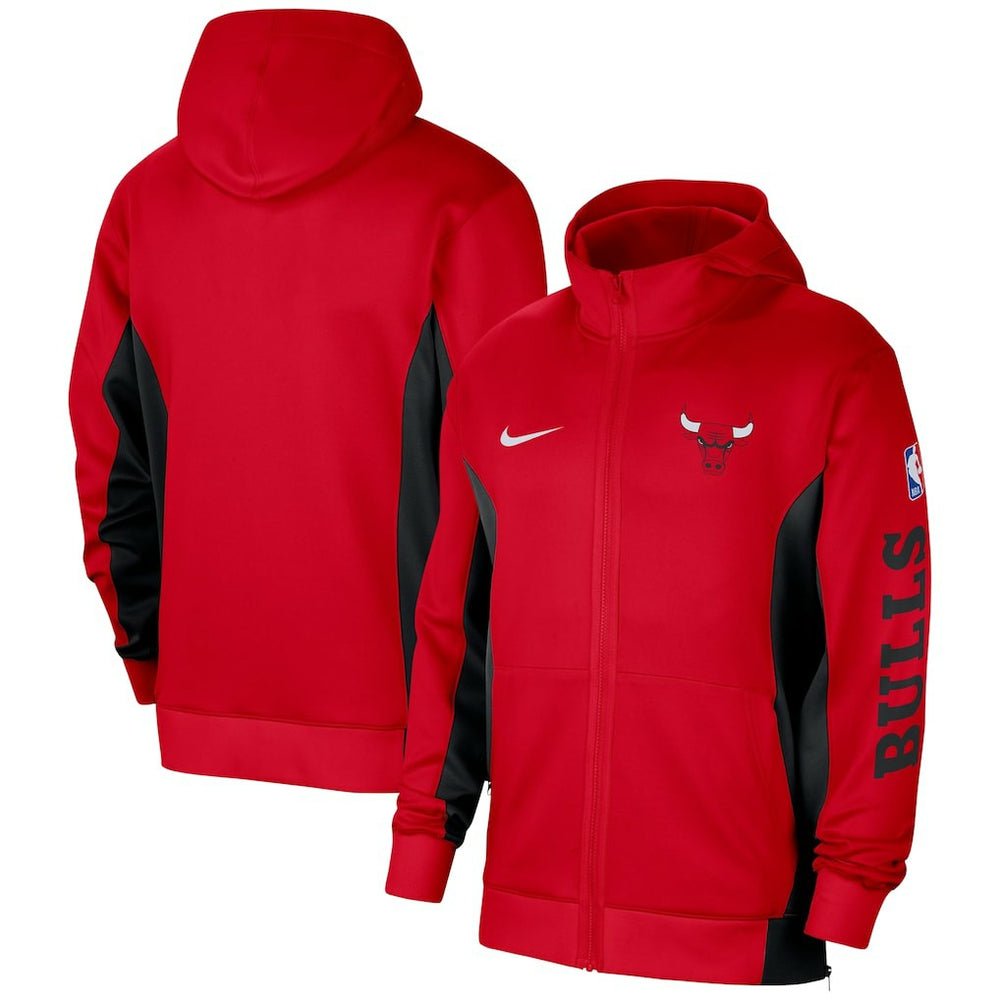 Chicago Bulls 2023/24 Authentic Showtime Full-Zip Hoodie Red - NBA