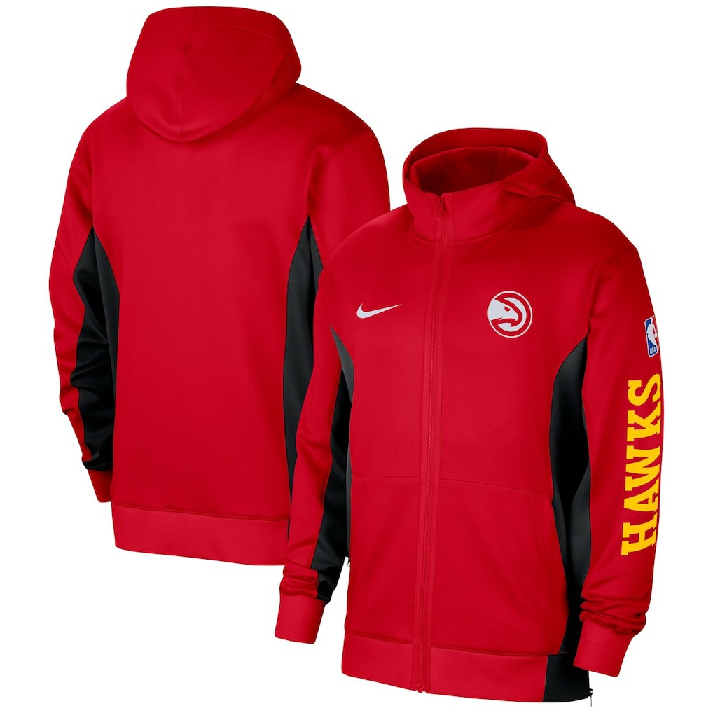 Atlanta Hawks 2023/24 Authentic Showtime Full-Zip Hoodie Red - NBA