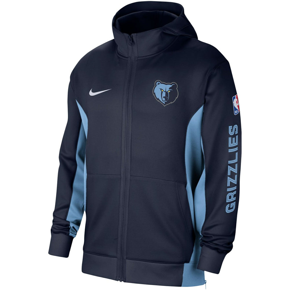 Memphis Grizzlies 2023/24 Authentic Showtime Full-Zip Hoodie Navy - NBA