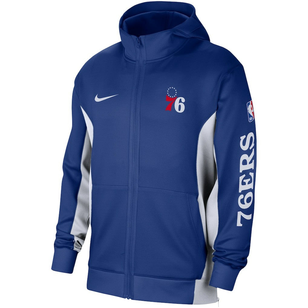 Philadelphia 76ers 2023/24 Authentic Showtime Full-Zip Hoodie Royal - NBA