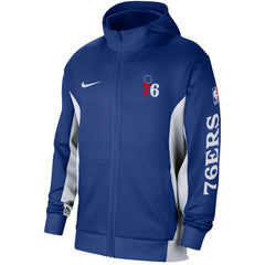 Philadelphia 76ers 2023/24 Authentic Showtime Full-Zip Hoodie Royal - NBA