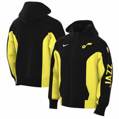 Utah Jazz 2023/24 Authentic Showtime Full-Zip Hoodie Black - NBA