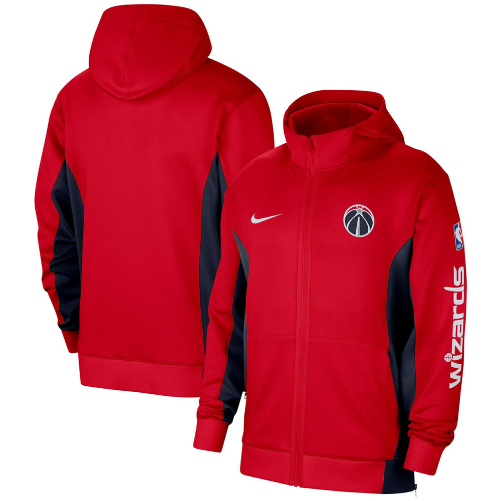 Washington Wizards 2023/24 Authentic Showtime Full-Zip Hoodie Red - NBA