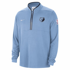 Memphis Grizzlies Authentic Performance Half-Zip Jacket Light Blue - NBA
