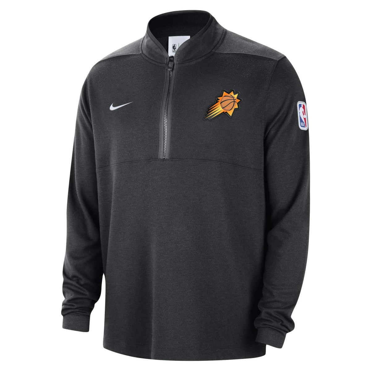 Phoenix Suns Authentic Performance Half-Zip Jacket Black - NBA