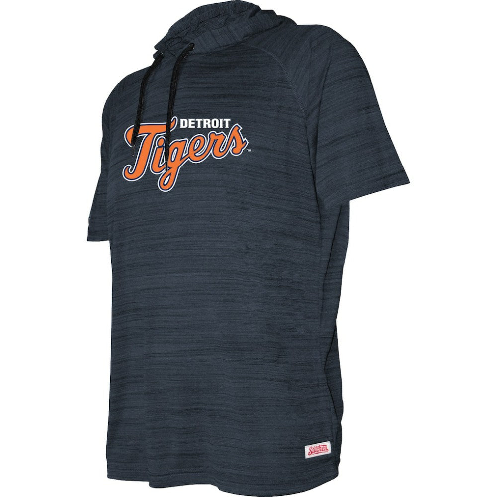 Detroit Tigers Stitches Youth Raglan Short Sleeve Pullover Hoodie - MLB