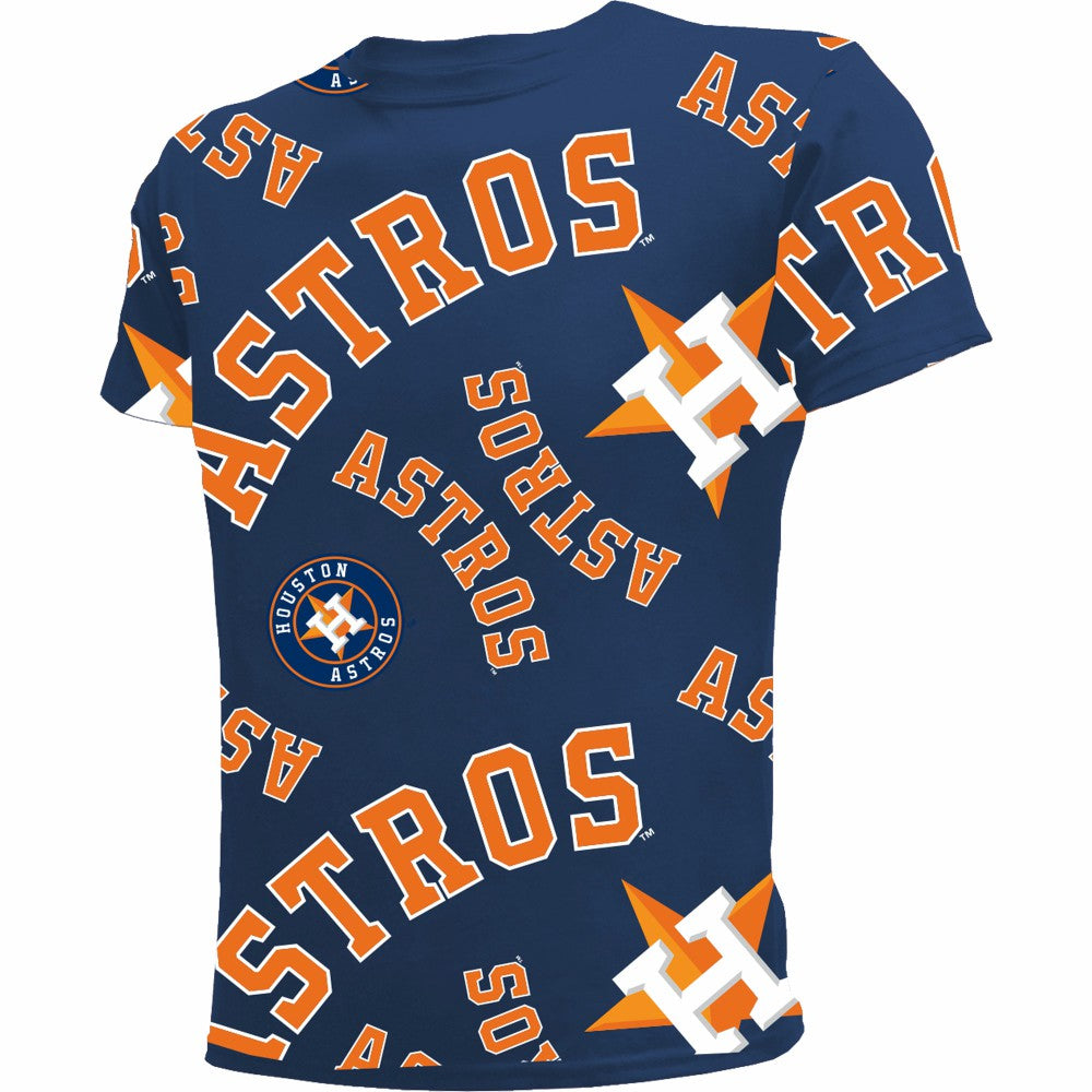 Houston Astros Stitches Youth Allover Team T-Shirt - MLB
