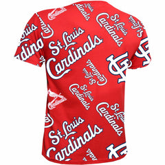St. Louis Cardinals Stitches Youth Allover Team T-Shirt - MLB