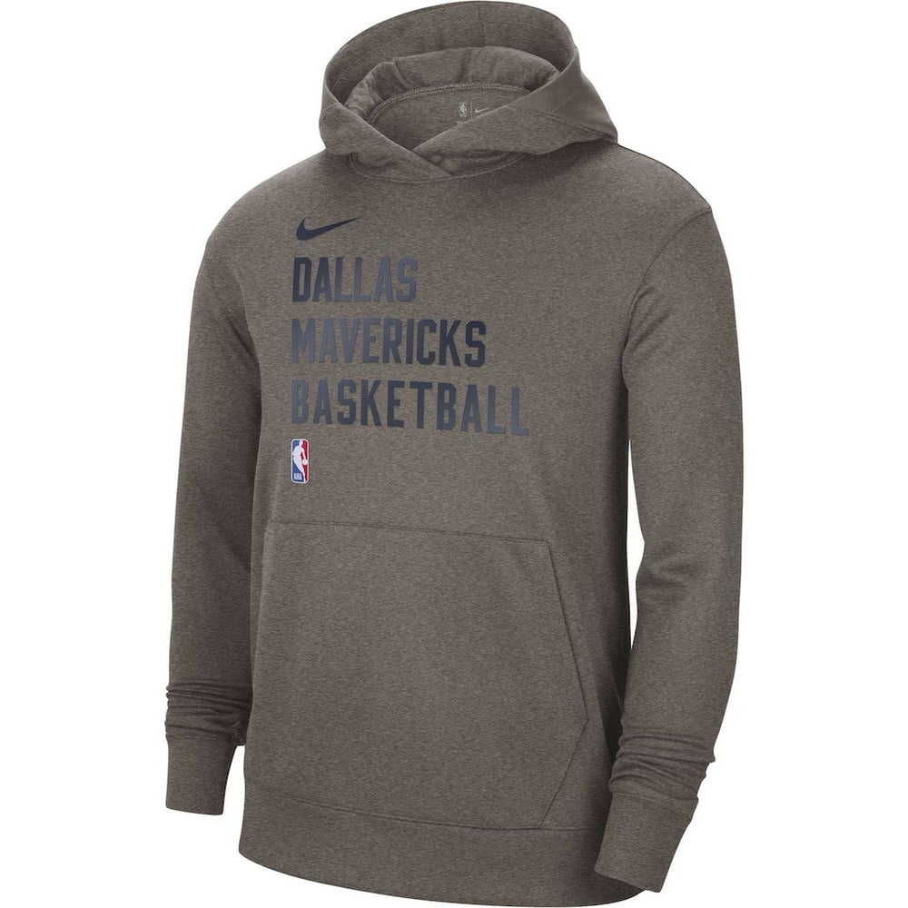 Dallas Mavericks Unisex 2023/24 Performance Spotlight On-Court Practice Pullover Hoodie Gray - NBA