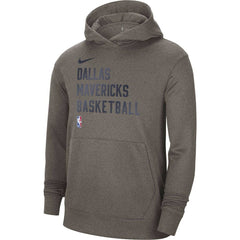 Dallas Mavericks Unisex 2023/24 Performance Spotlight On-Court Practice Pullover Hoodie Gray - NBA
