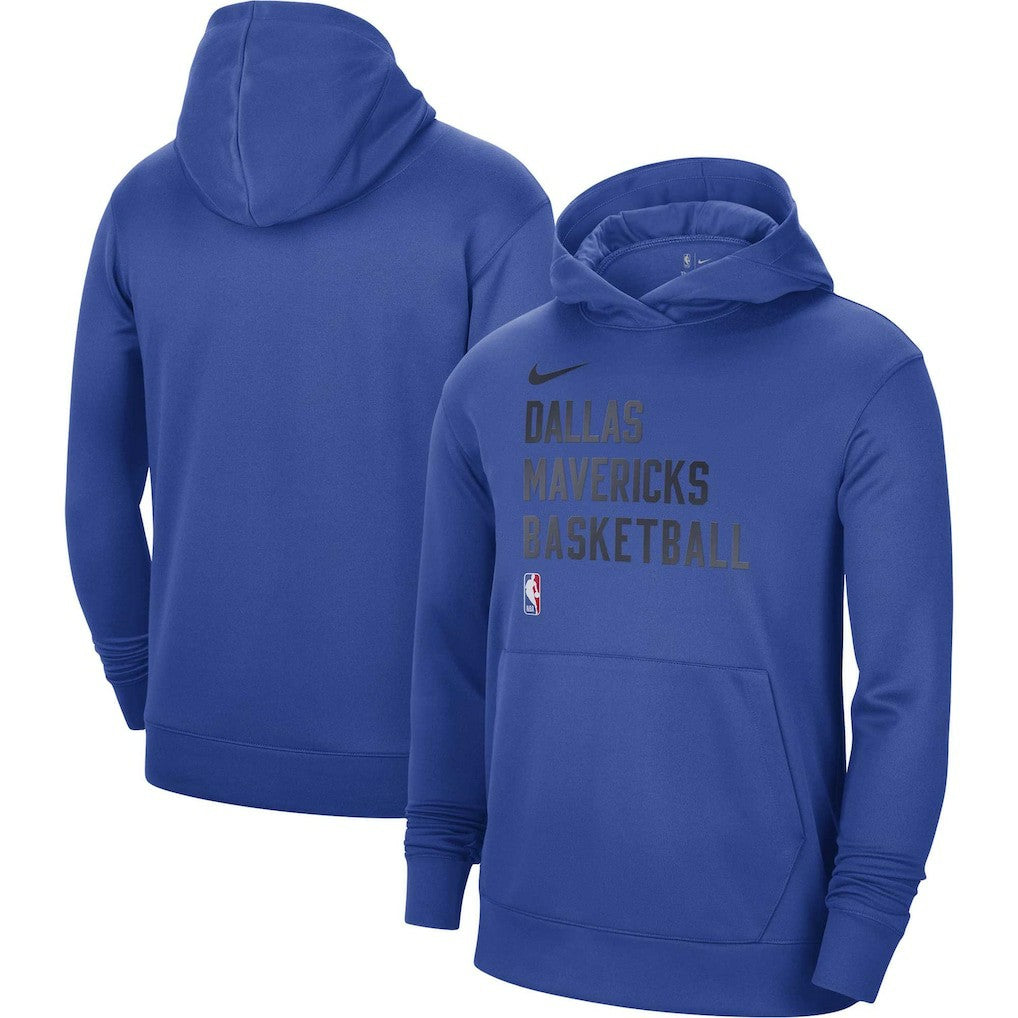 Dallas Mavericks Unisex 2023/24 Performance Spotlight On-Court Practice Pullover Hoodie Royal - NBA