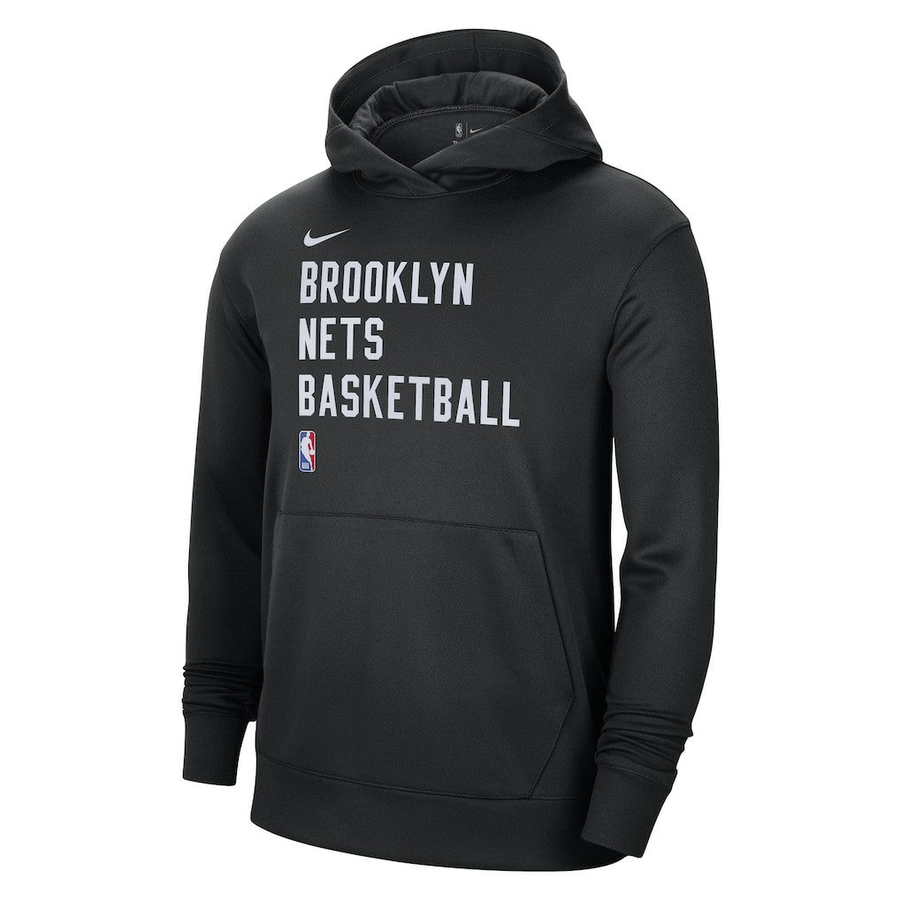 Brooklyn Nets Unisex 2023/24 Performance Spotlight On-Court Practice Pullover Hoodie Black - NBA