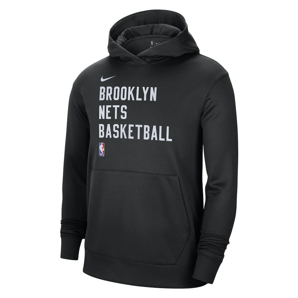 Brooklyn Nets Unisex 2023/24 Performance Spotlight On-Court Practice Pullover Hoodie Black - NBA