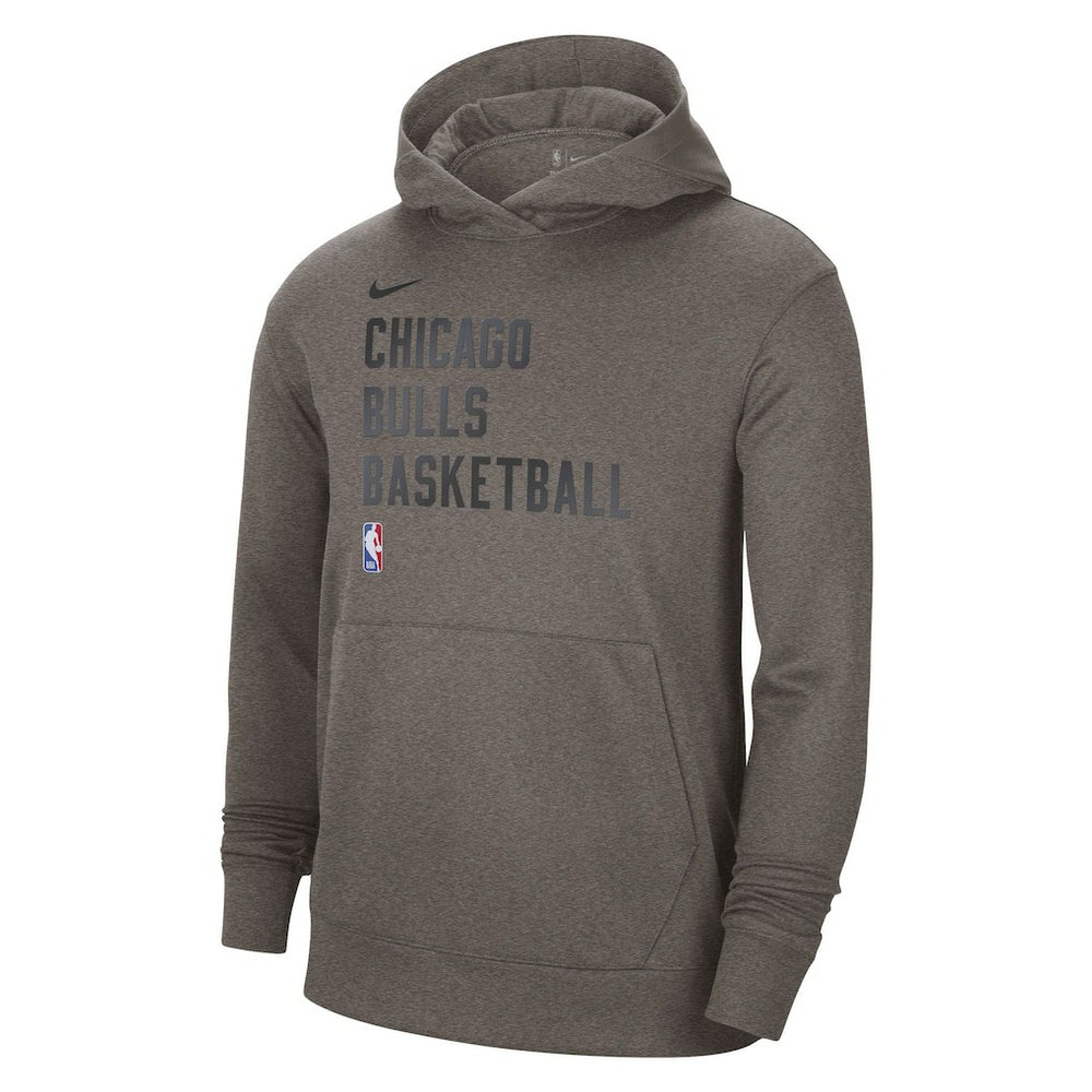 Chicago Bulls Unisex 2023/24 Performance Spotlight On-Court Practice Pullover Hoodie Olive - NBA