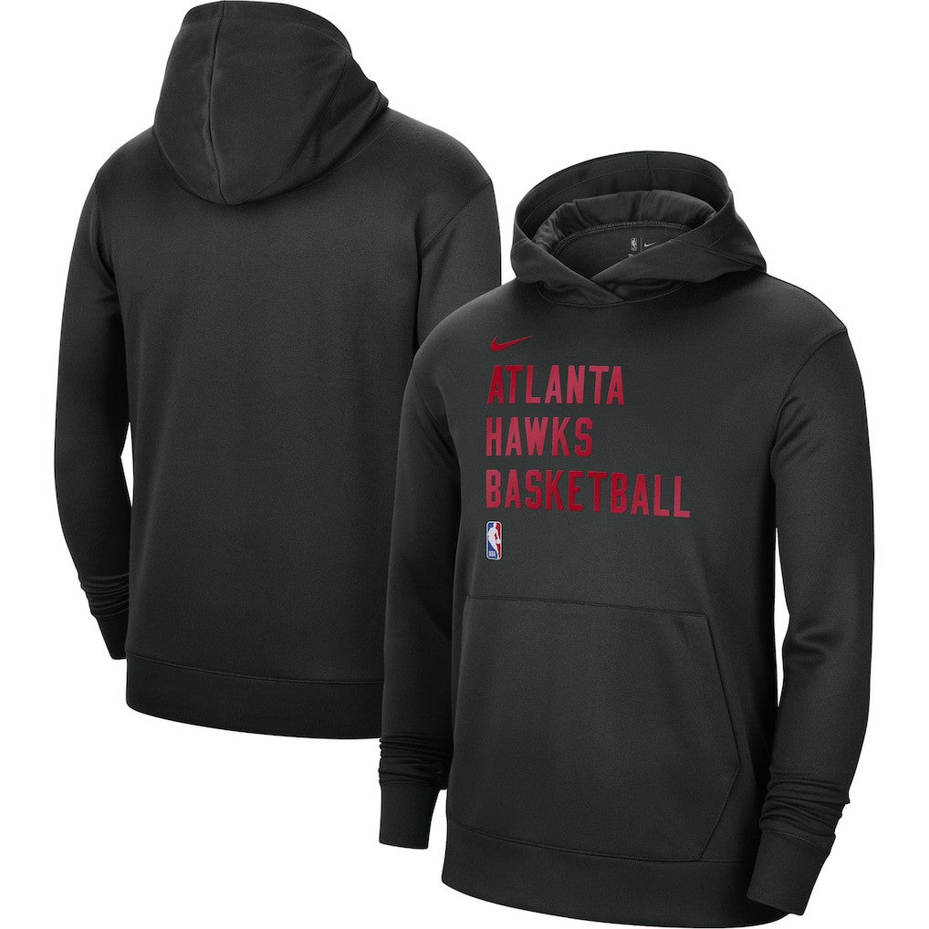 Atlanta Hawks Unisex 2023/24 Performance Spotlight On-Court Practice Pullover Hoodie Black - NBA